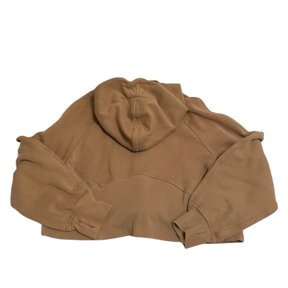 Lululemon Scuba Oversized Half Zip Hoodie Artifact Tan Brown - Picture 5 of 5